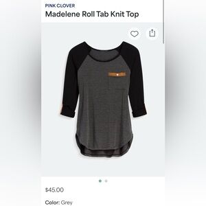 Pink Clover Knit Top